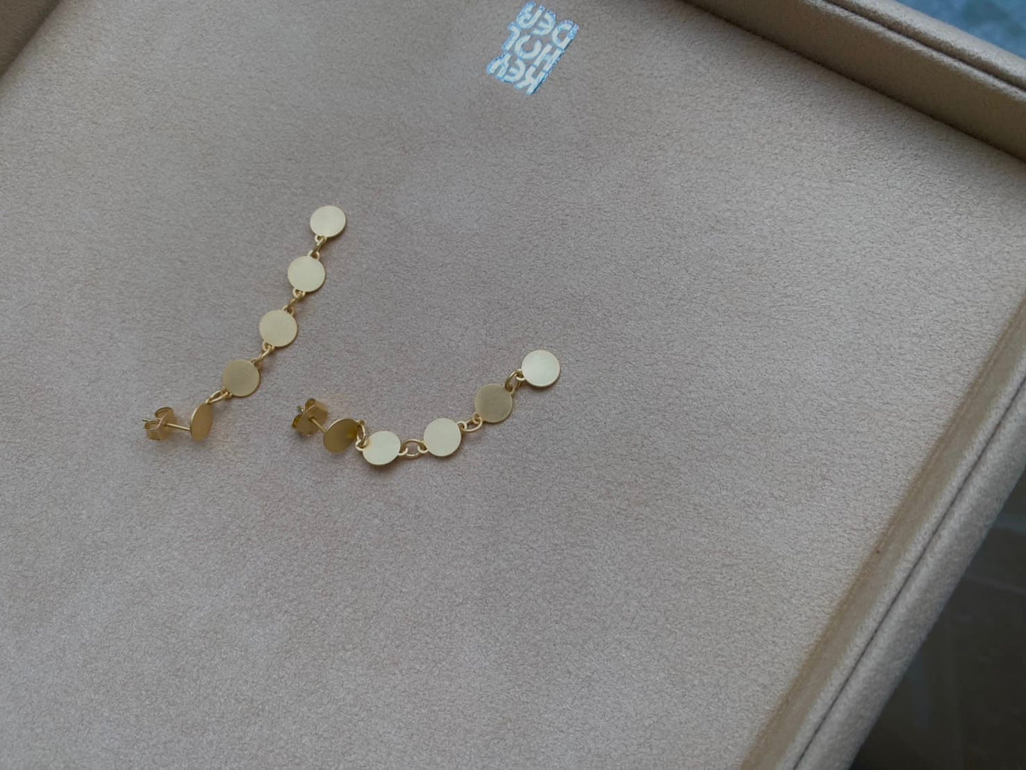 CIRCLE - ETCHED METAL NECKLACE