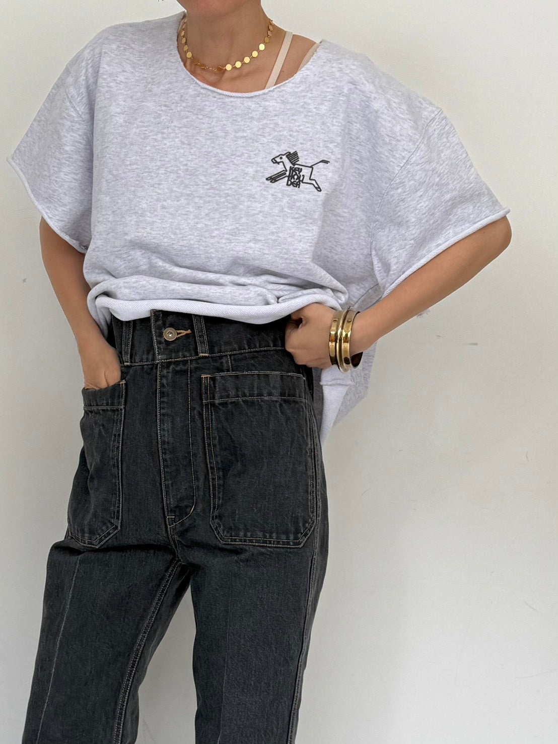 Cut-Off Logo Sweat w/ LILLY DEL SALONE