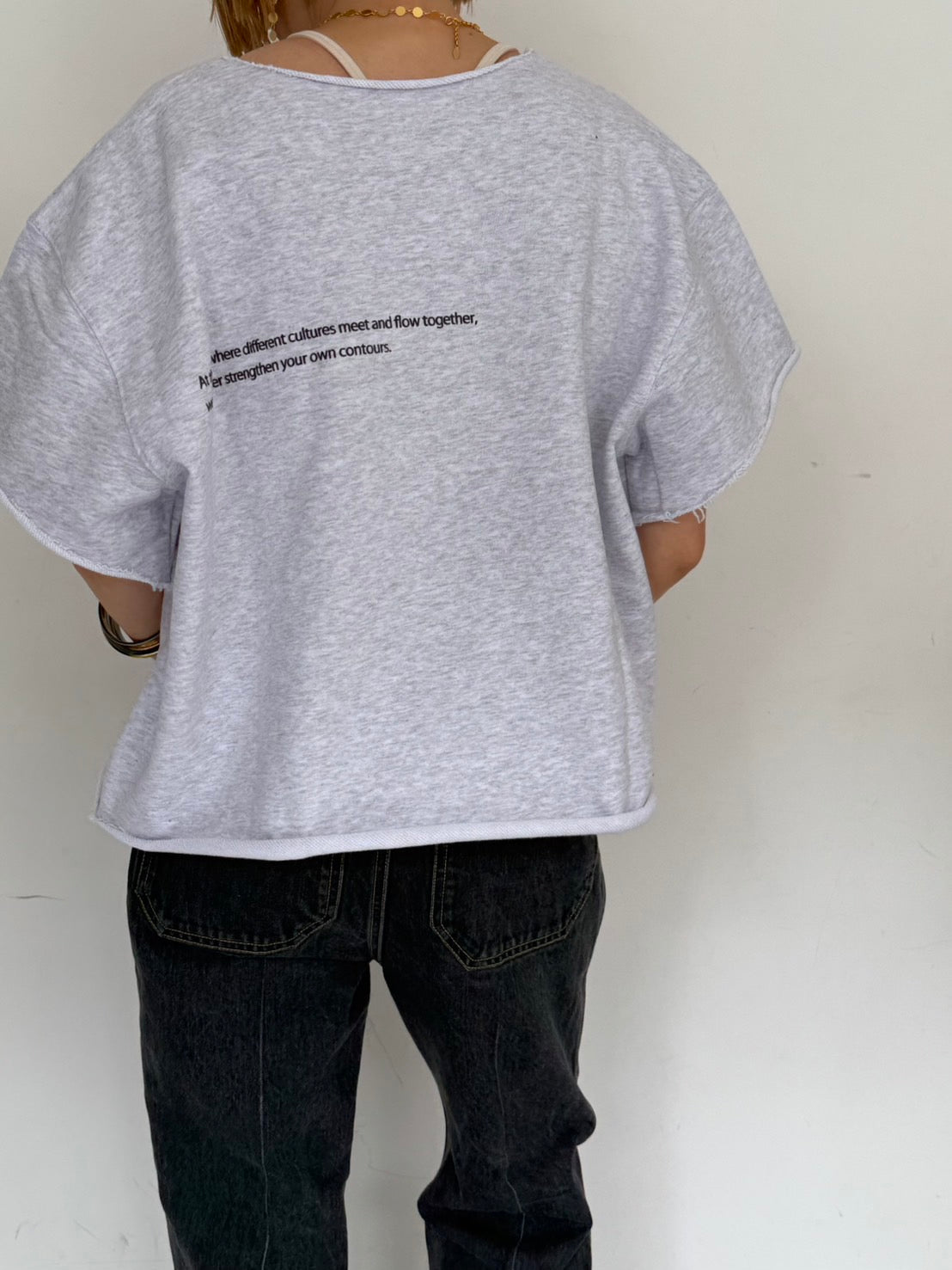 Cut-Off Logo Sweat w/ LILLY DEL SALONE