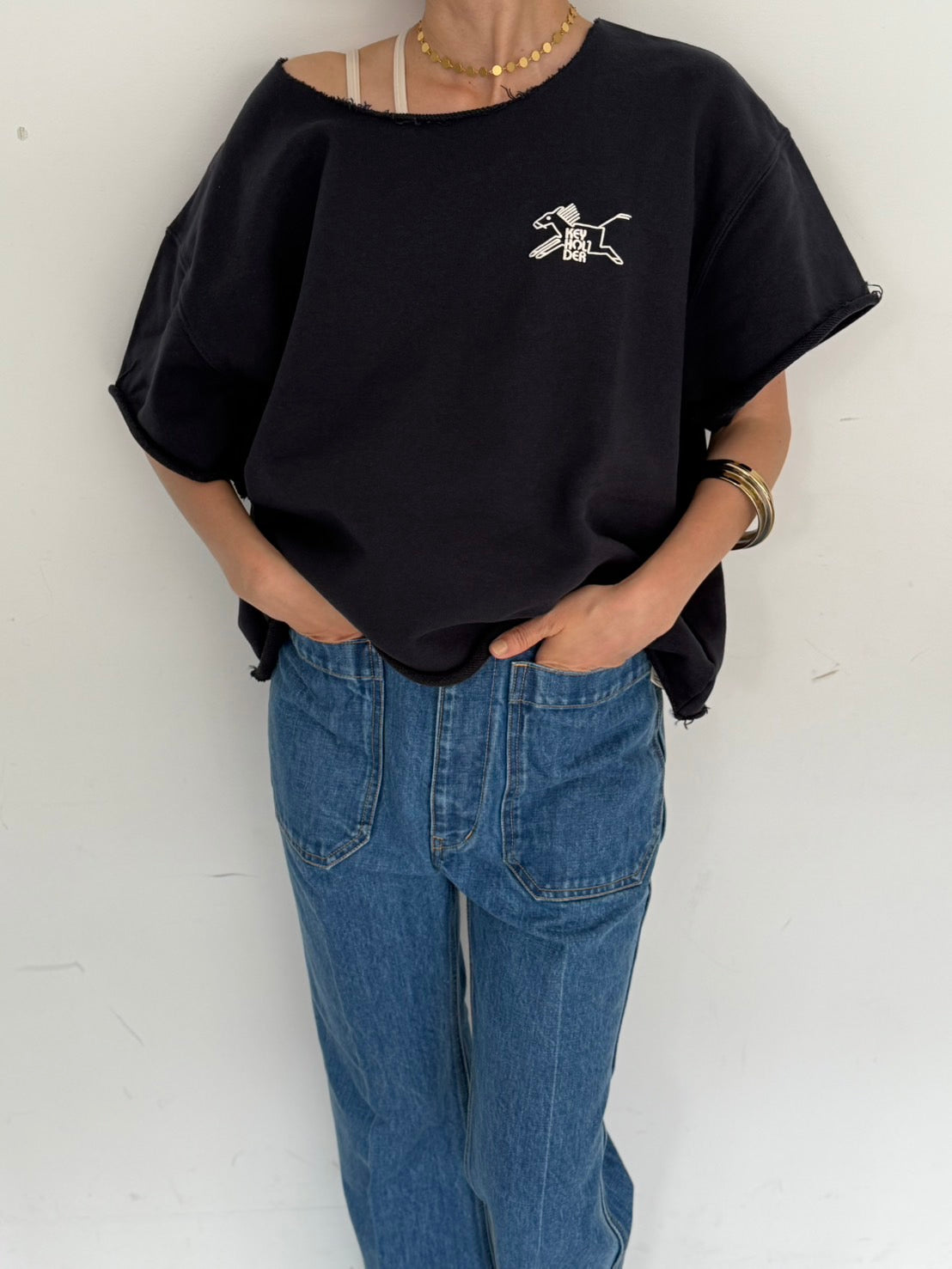 Cut-Off Logo Sweat w/ LILLY DEL SALONE