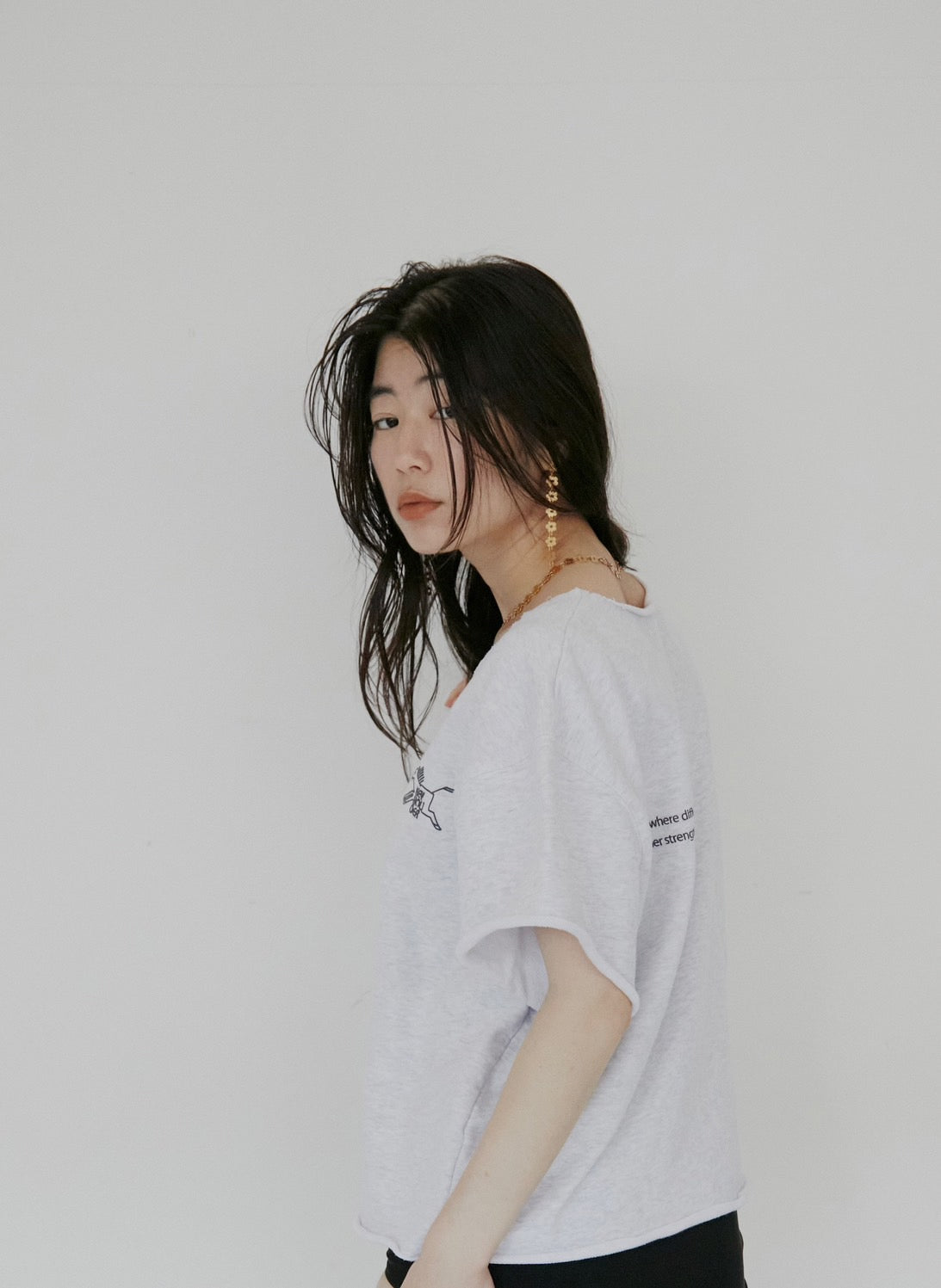 Cut-Off Logo Sweat w/ LILLY DEL SALONE