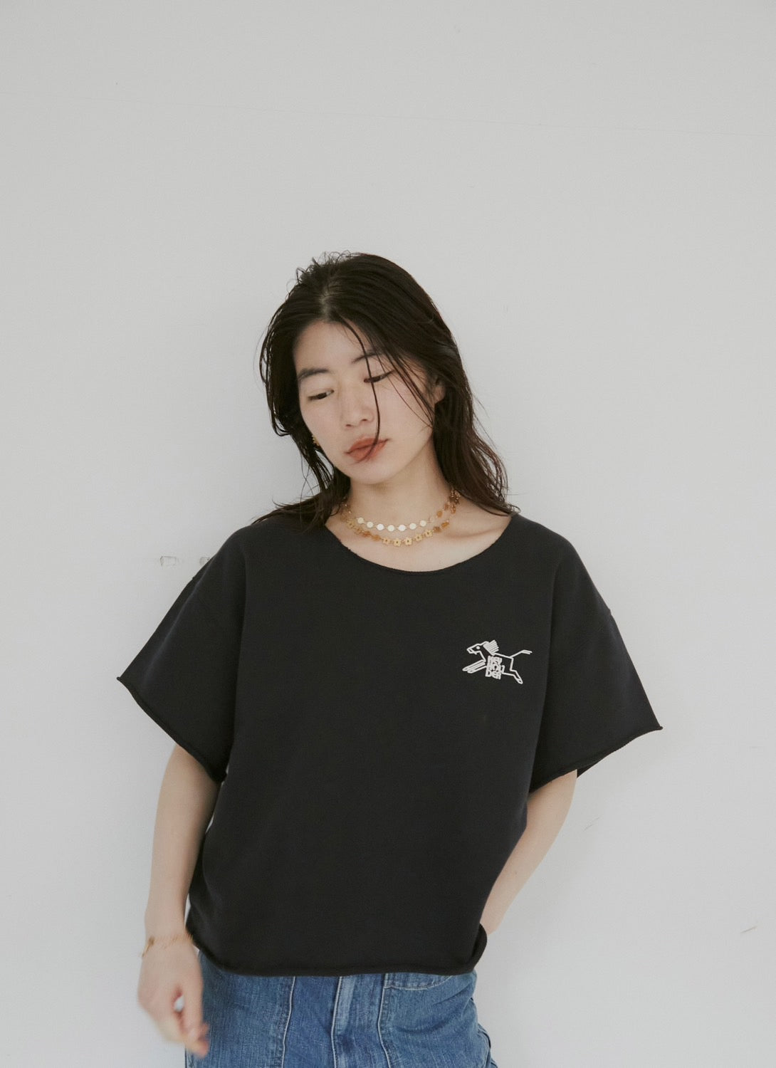Cut-Off Logo Sweat w/ LILLY DEL SALONE