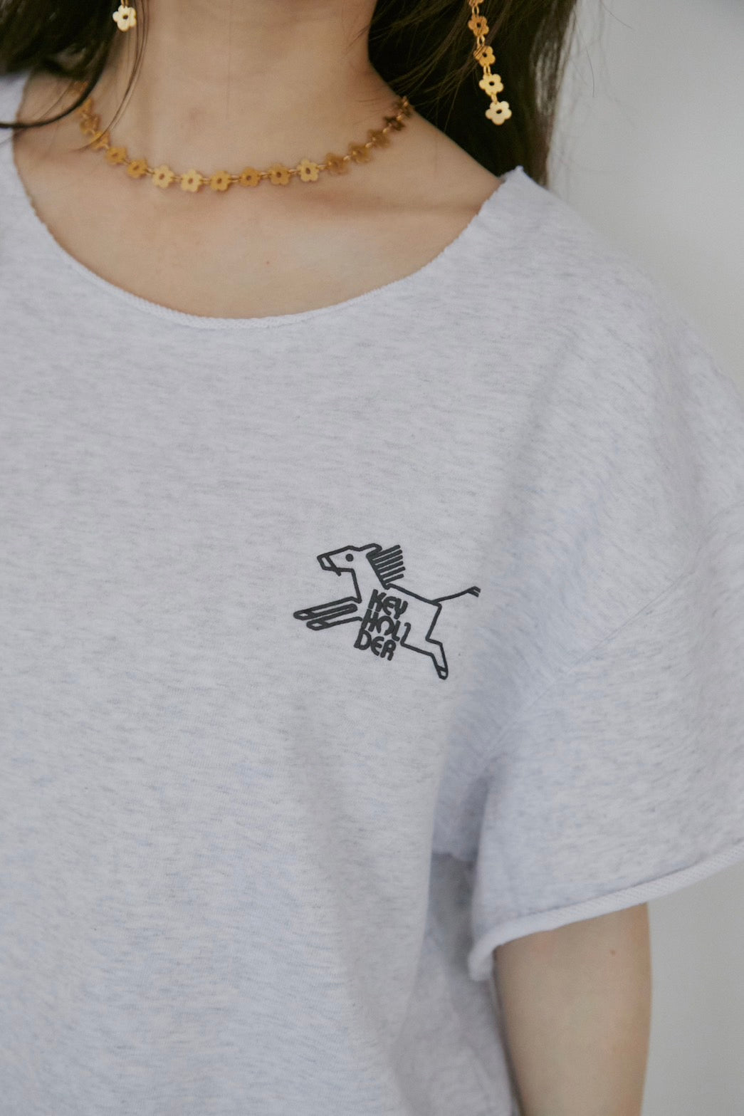 Cut-Off Logo Sweat w/ LILLY DEL SALONE