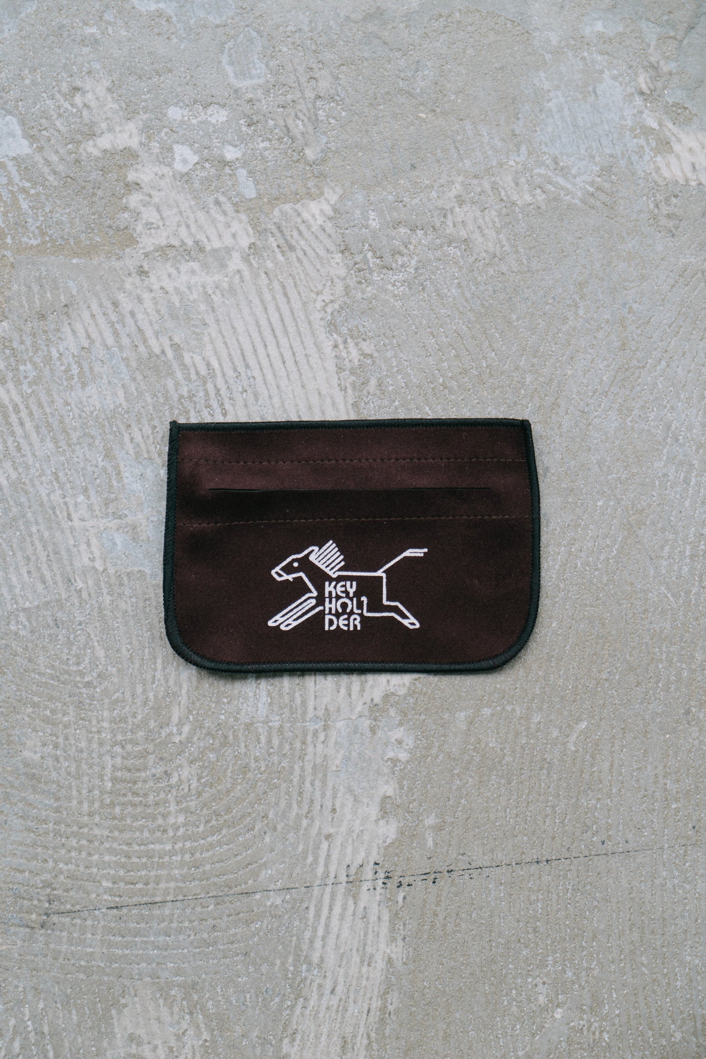 SEMICIRCULAR - ETCHED METAL BROOCH