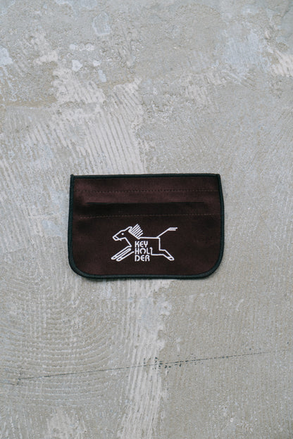 SEMICIRCULAR - ETCHED METAL BROOCH