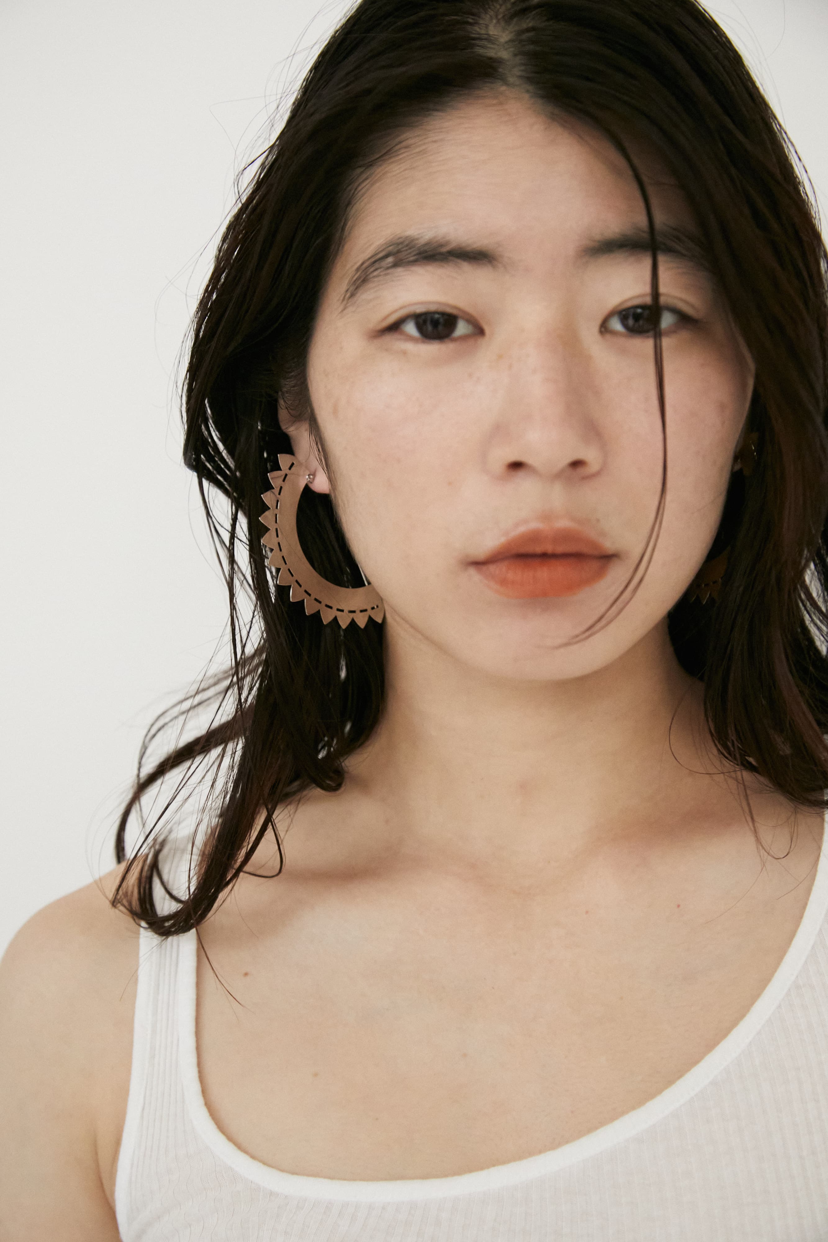 JAG-ETCHED METAL EARRINGS