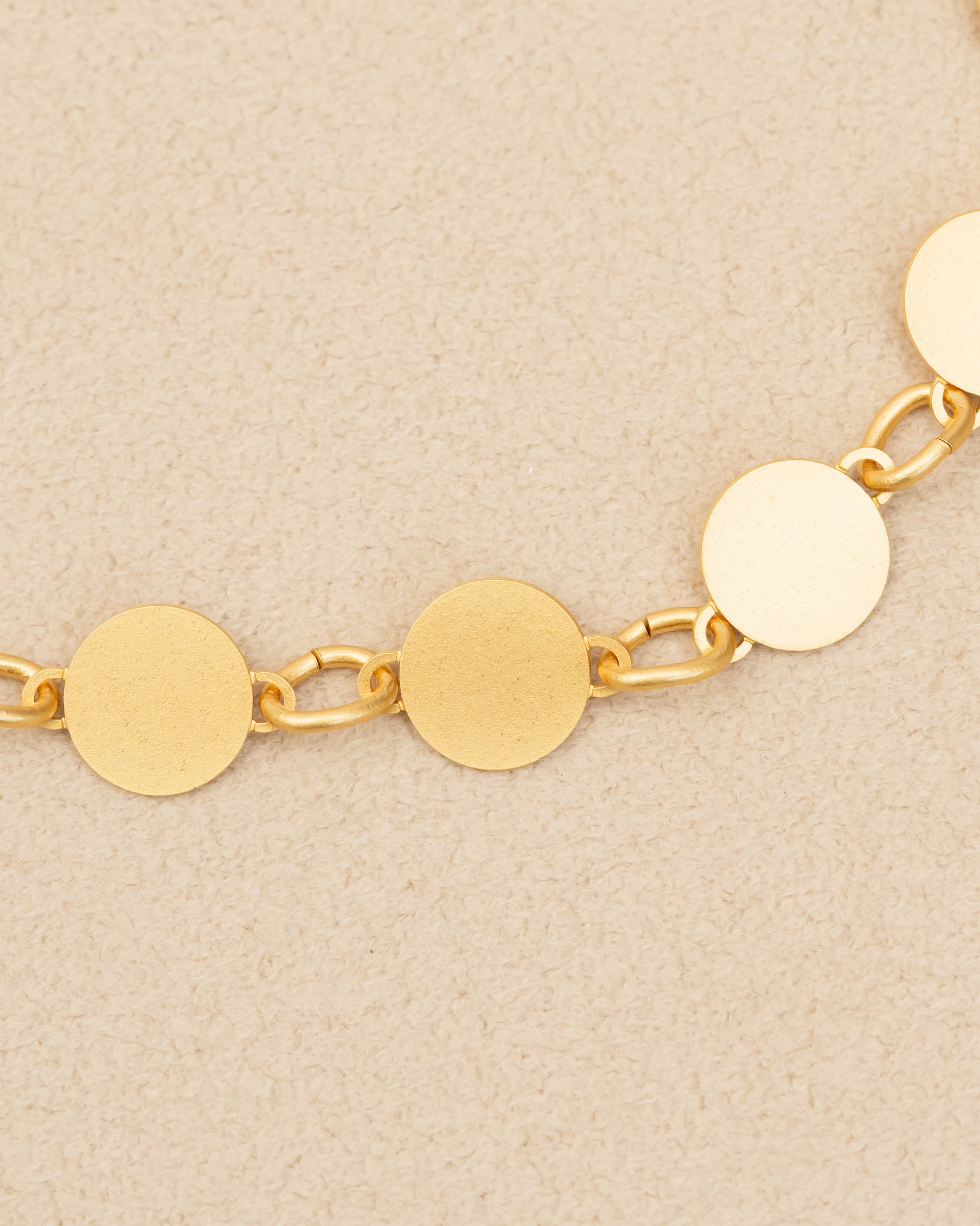 CIRCLE - ETCHED METAL BRACELET w/ LILLY DEL SALONE