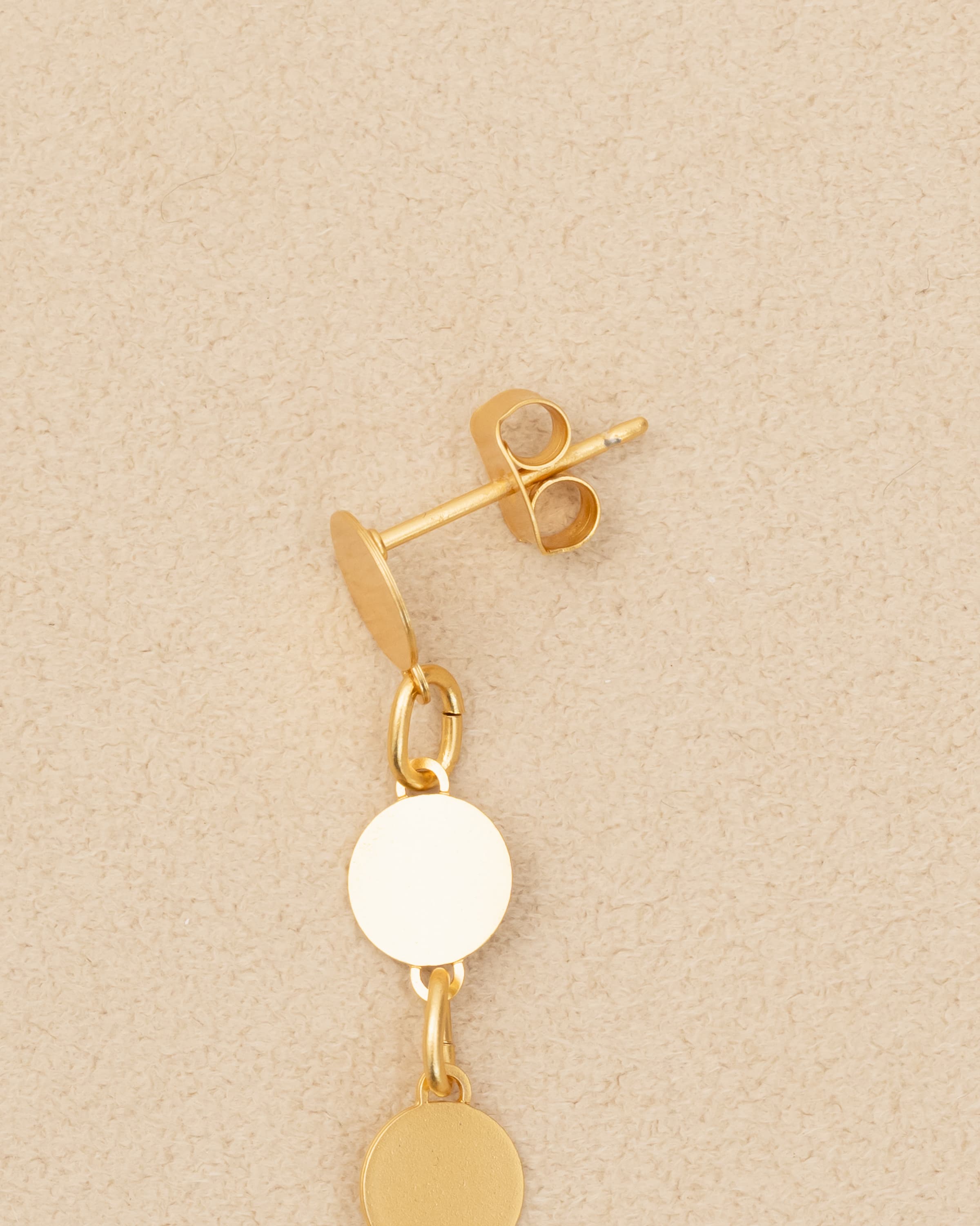 CIRCLE - ETCHED METAL EARRINGS 5-PIECE
