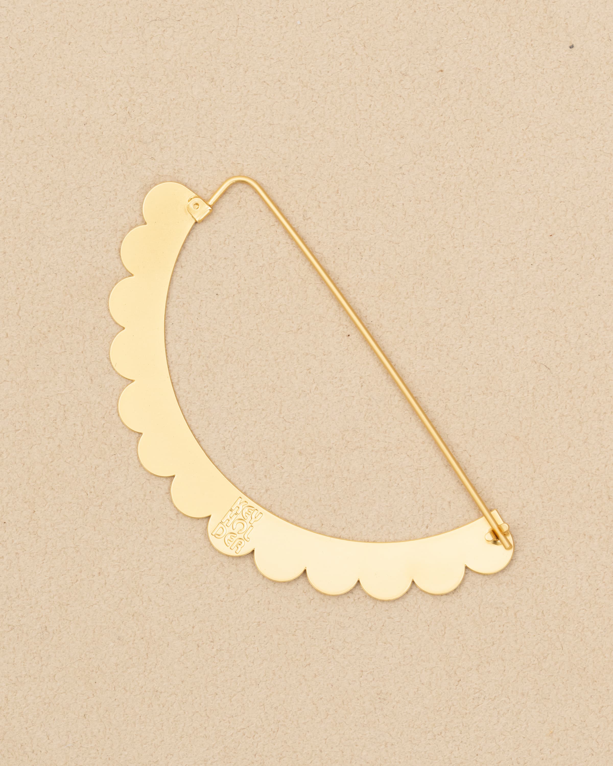 SEMICIRCULAR - ETCHED METAL EARRINGS