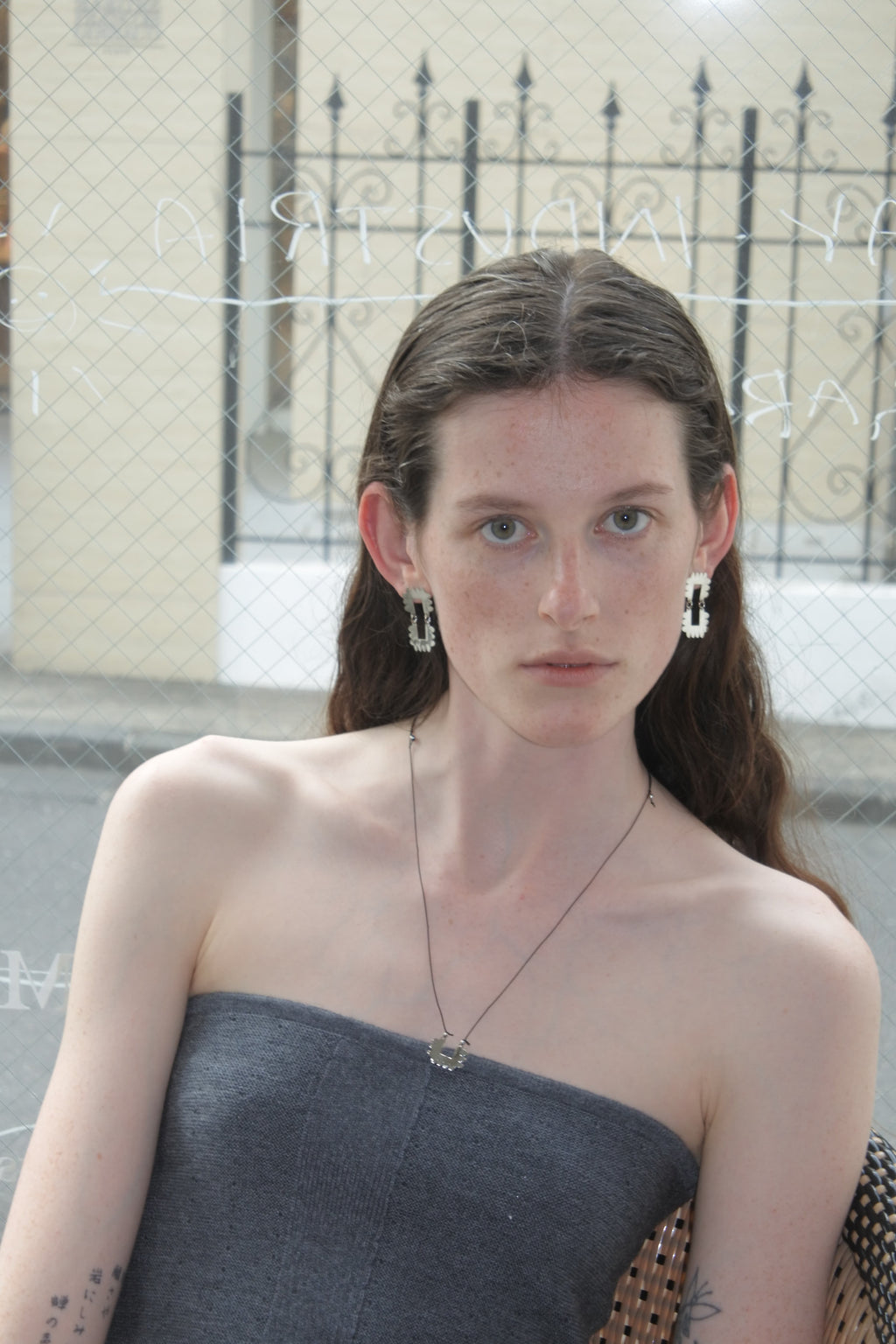 SCALLOPE - ETCHED METAL NECKLACE