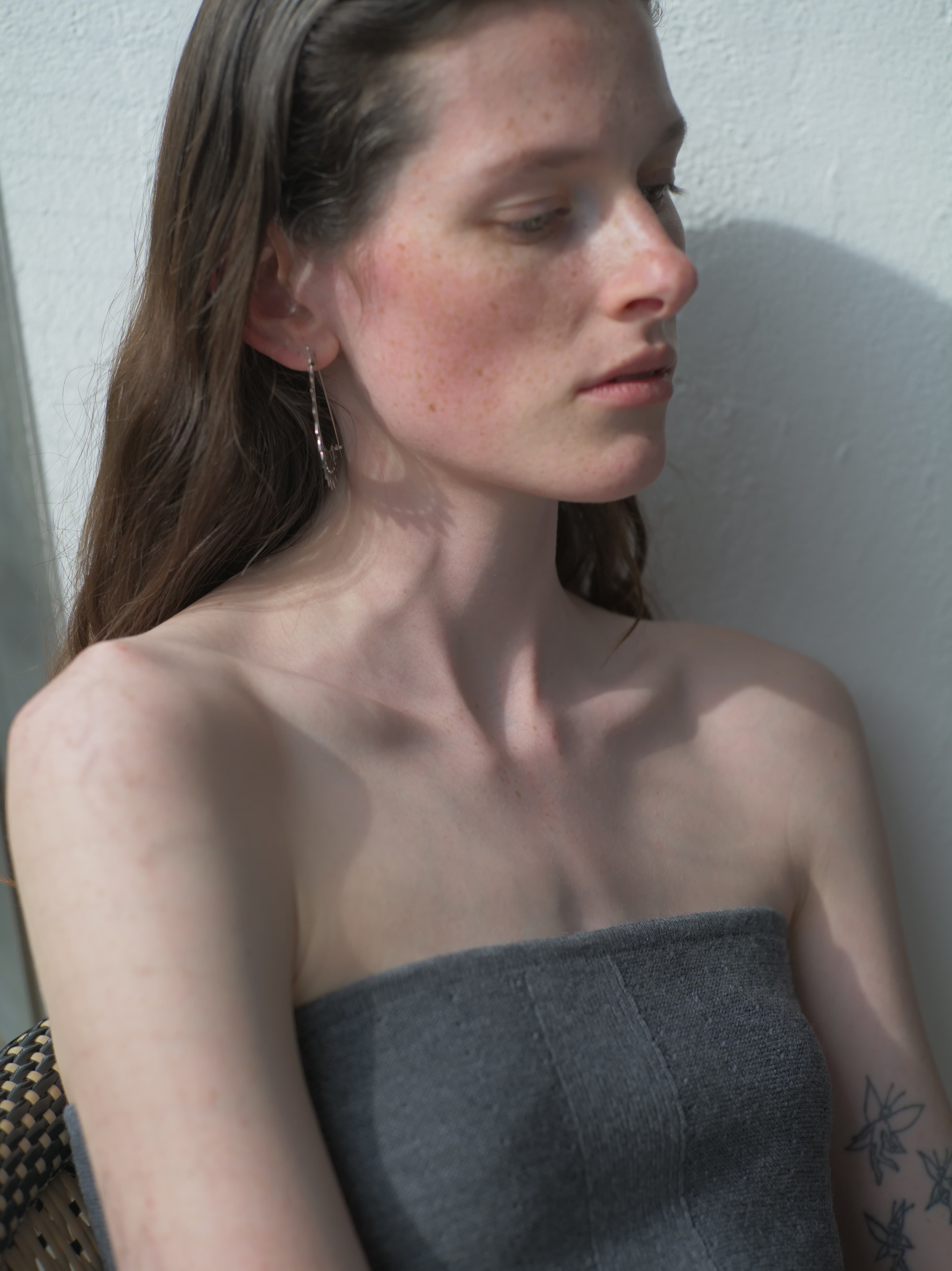 JAG-ETCHED METAL EARRINGS