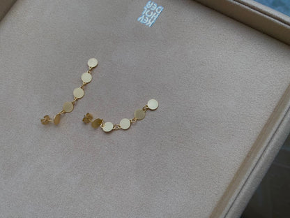 CIRCLE - ETCHED METAL NECKLACE