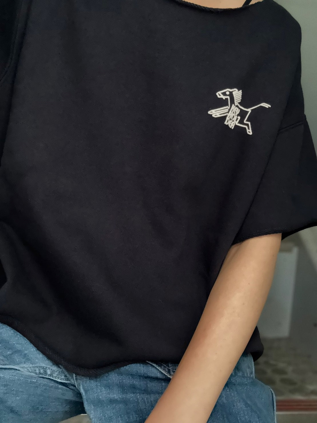 Cut-Off Logo Sweat w/ LILLY DEL SALONE