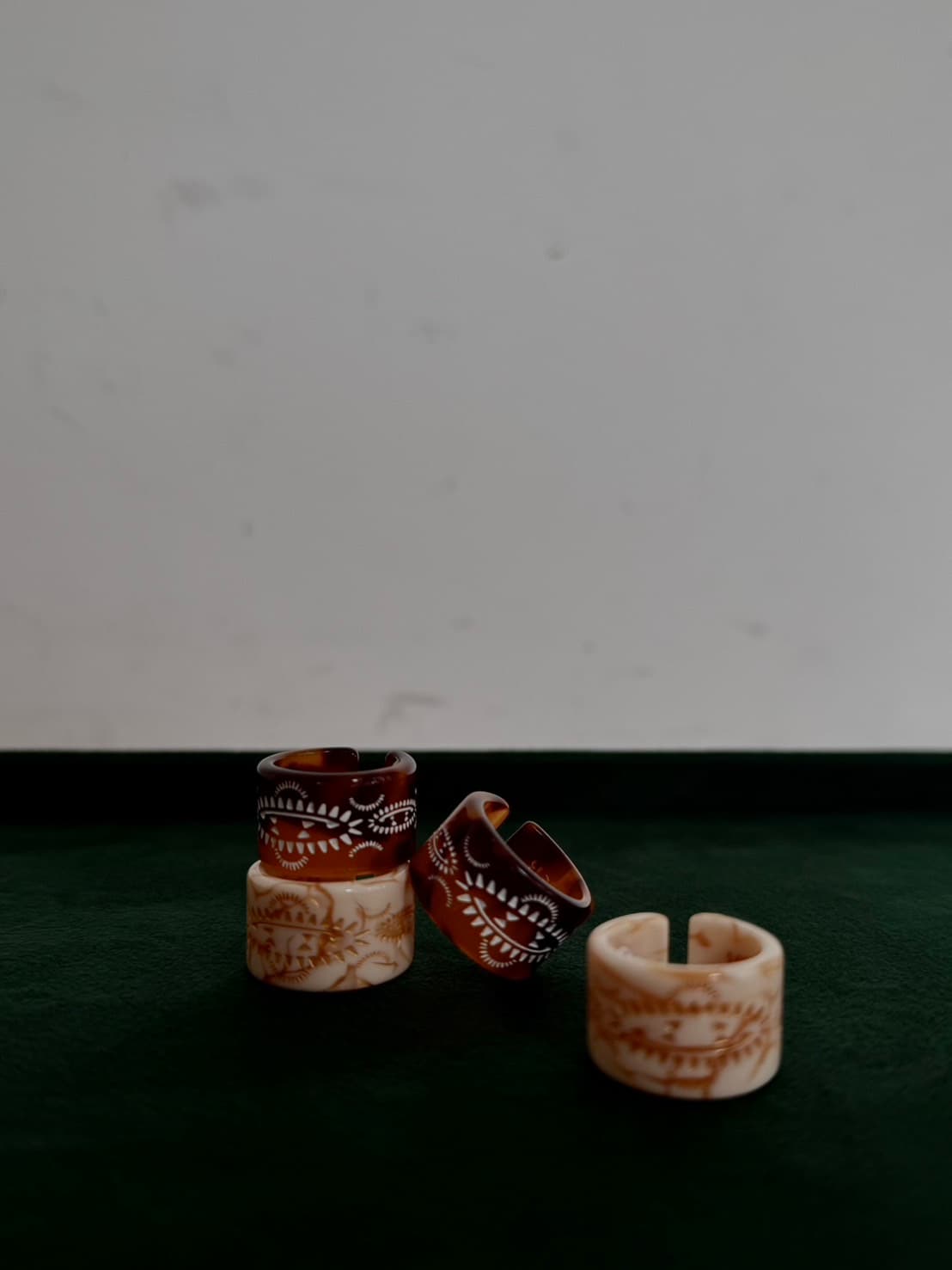PERSIAN RUG GEOMETRIC PATTERN RING