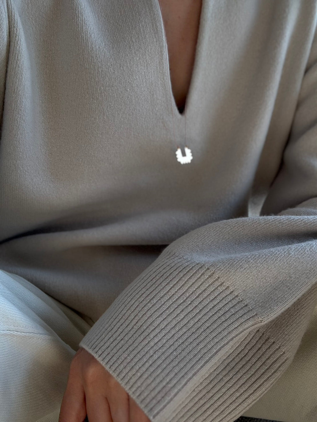 SCALLOPE - ETCHED METAL NECKLACE