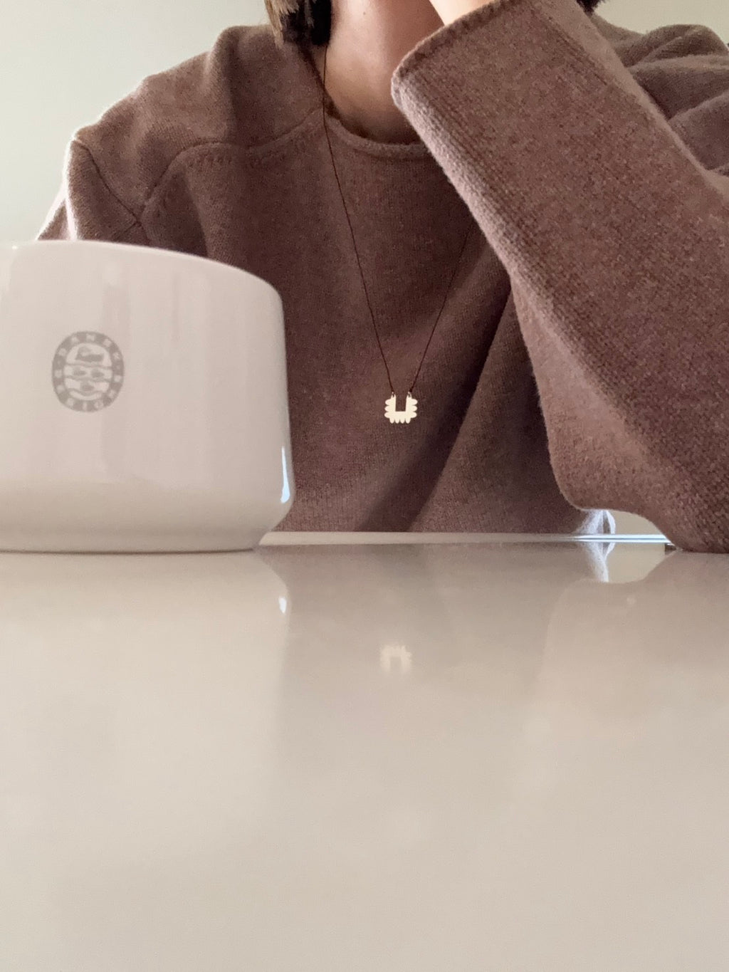 SCALLOPE - ETCHED METAL NECKLACE