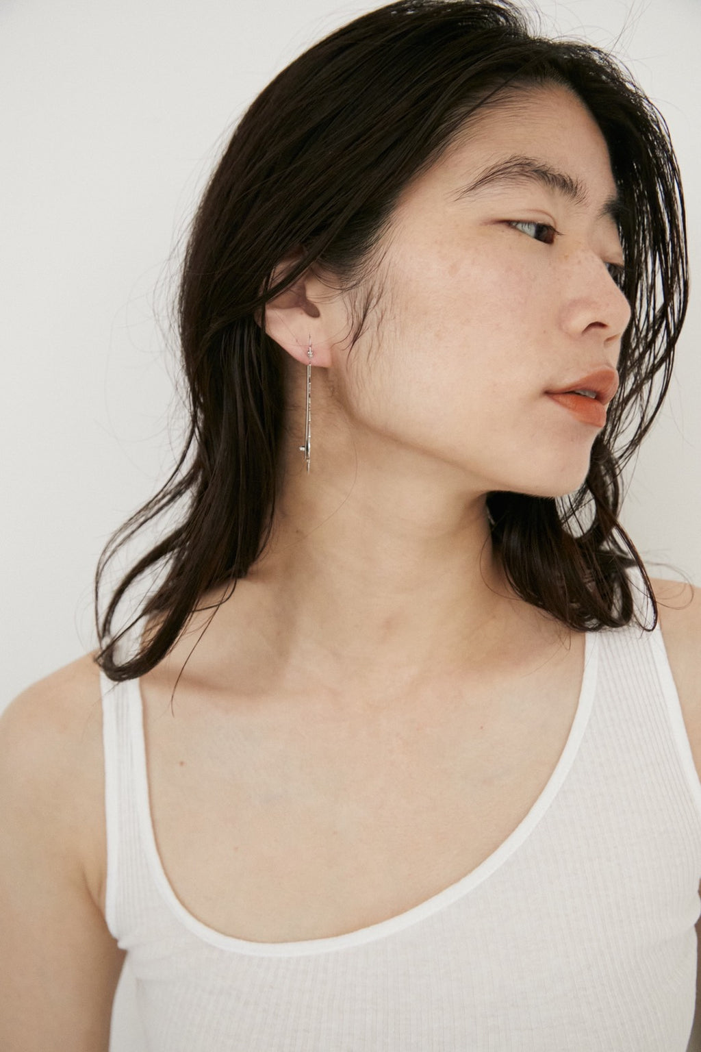 JAG-ETCHED METAL EARRINGS