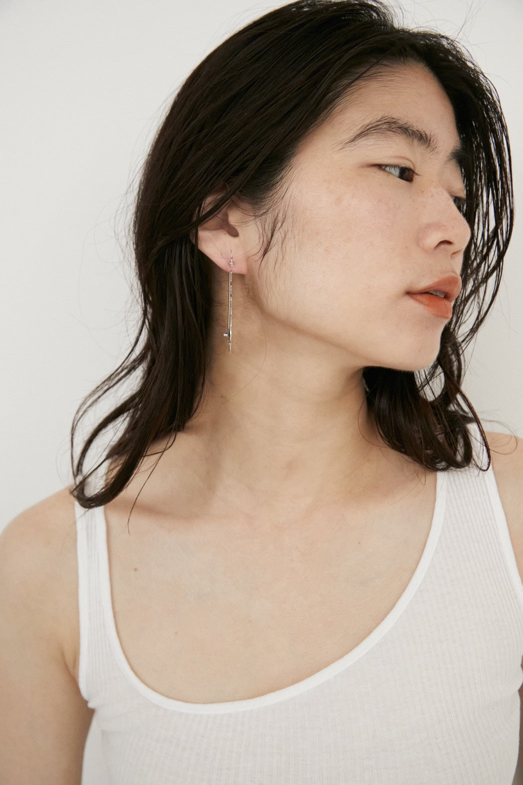 JAG-ETCHED METAL EARRINGS